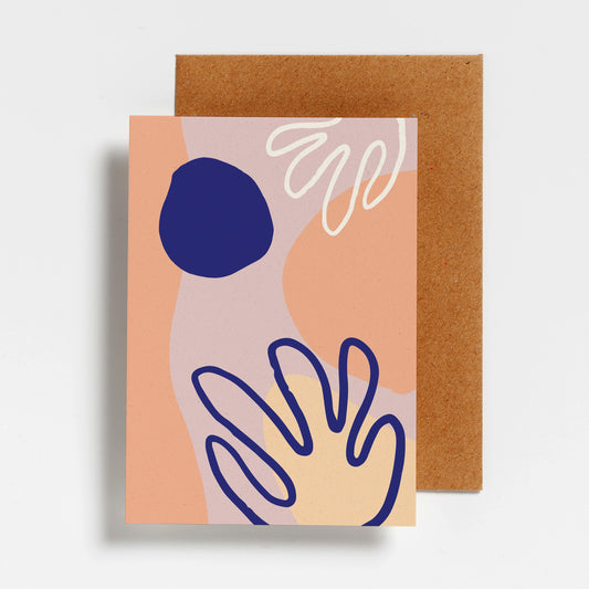 WENSKAART - ABSTRACT LEAFS