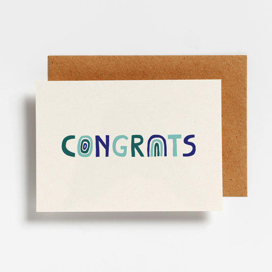 WENSKAART - RAINBOW CONGRATS