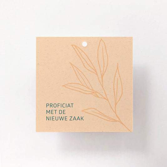 CADEAULABEL - C3 - PROFICIAT MET DE NIEUWE ZAAK