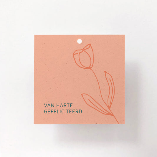 CADEAULABEL - C3 - VAN HARTE GEFELICITEERD