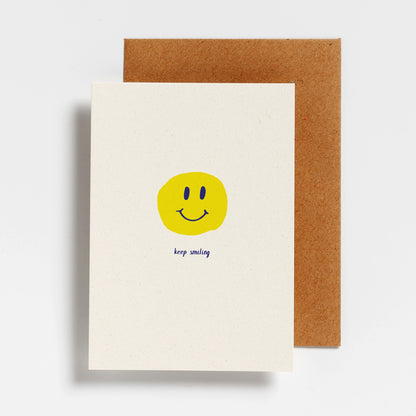 WENSKAART - SMILEY KEEP SMILING