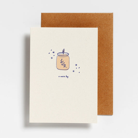 WENSKAART - CHRISTMAS - A WARM HUG