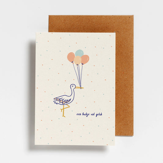 WENSKAART - EEN BUIKJE VOL GELUK