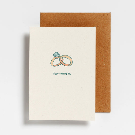WENSKAART - HAPPY WEDDING DAY
