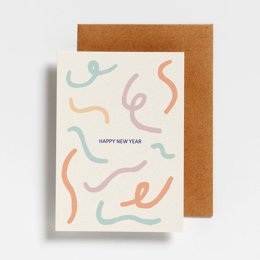WENSKAART - SHAPES HAPPY NEW YEAR