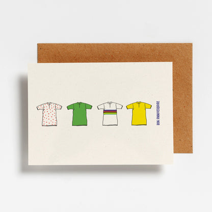 CARTE DE VŒUX - BON ANNIVERSAIRE CYCLISTE