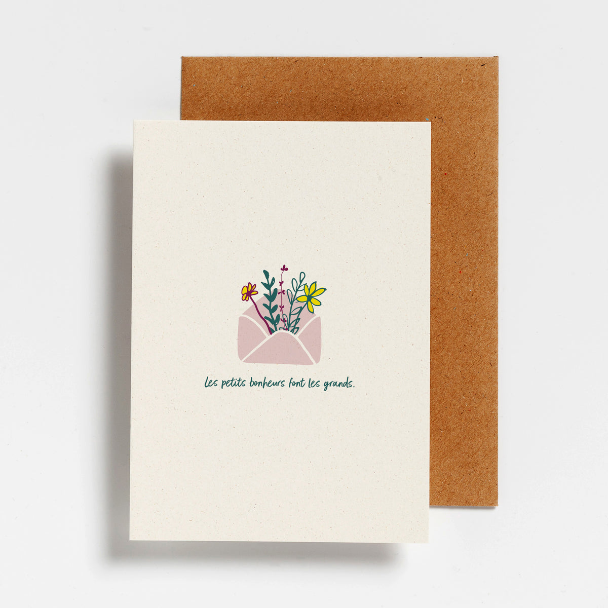 CARTE DE VŒUX - LES PETITS BONHEURS FONT LES GRANDS