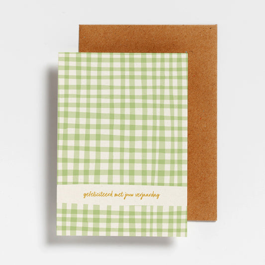 WENSKAART - GEFELICITEERD MET JOUW VERJAARDAG