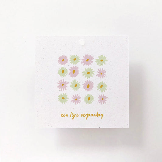 CADEAULABEL - C4 - EEN FIJNE VERJAARDAG