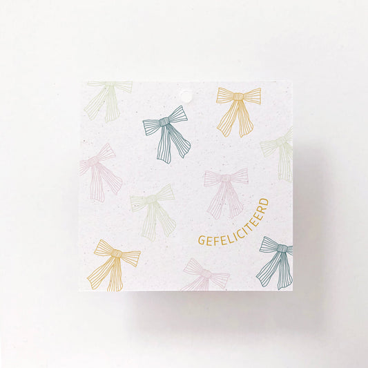 GIFT LABEL - C4 - GEFELICITEERD