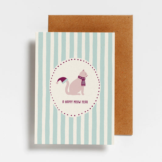 WENSKAART -  A HAPPY MEOW YEAR